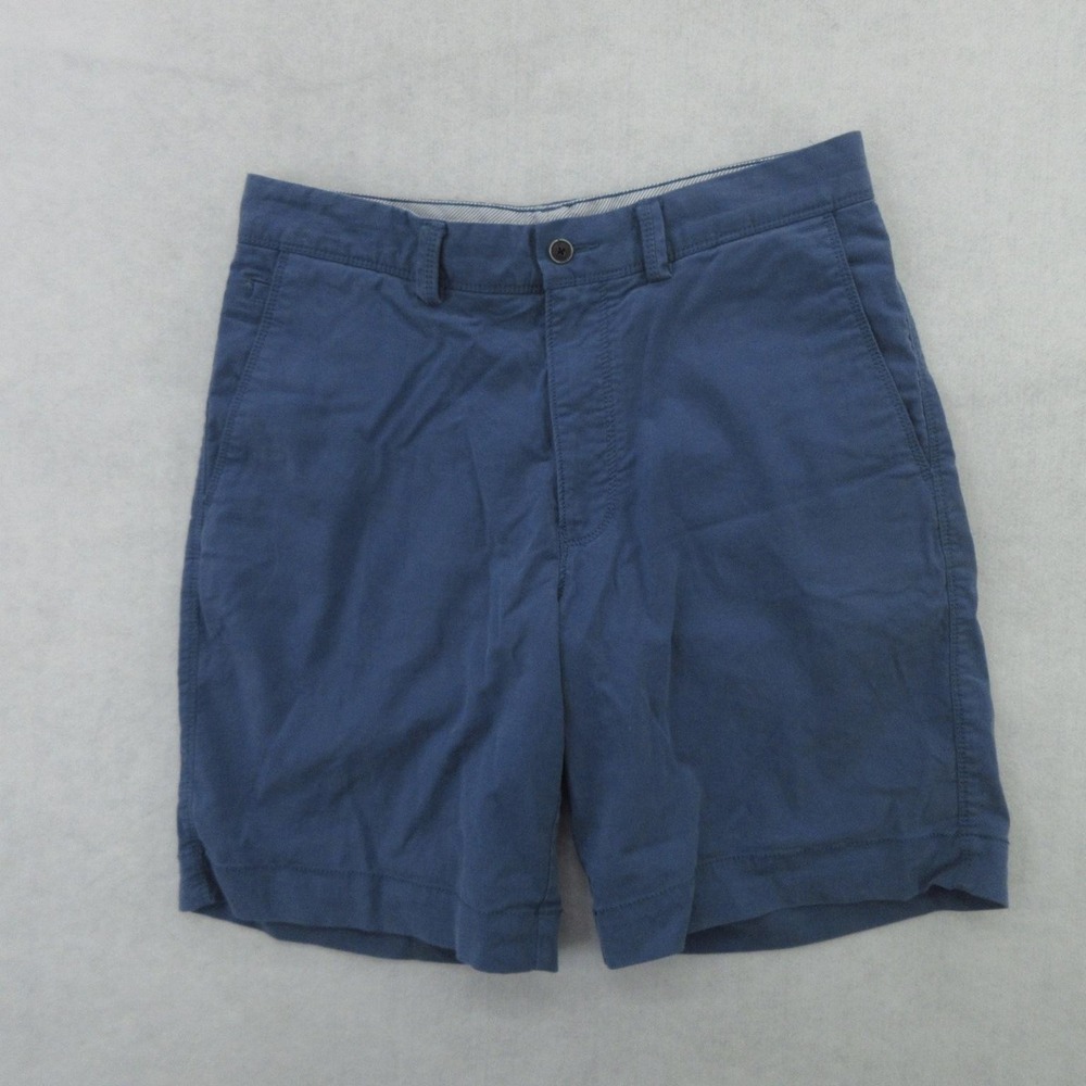 Tommy Bahama Shorts Mens 30 Blue Chino Stretch Flat Front Casual Summer 8 Inseam